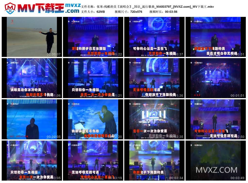张寒-残酷的美〖演唱会〗_国语_流行歌曲_MA503797